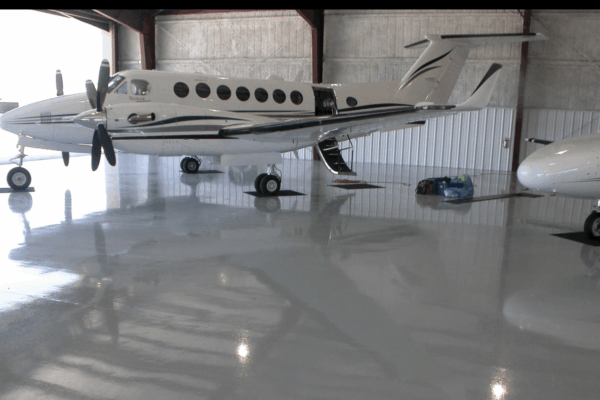 Airplane Hanger Epoxy Floor