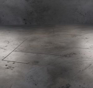 Dark grey concrete flooring