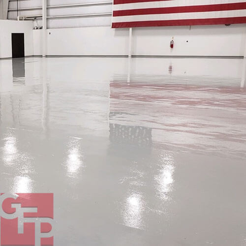 Commercial Epoxy Floor in White