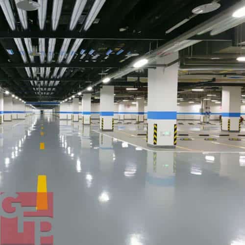 Industrial Epoxy Flooring in Parking Garage