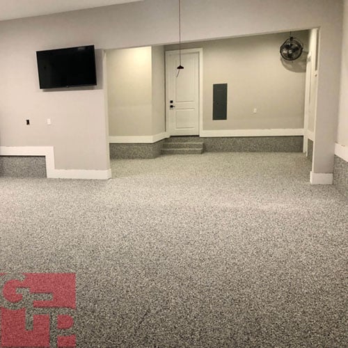 Residential Epoxy Flooring in Basement