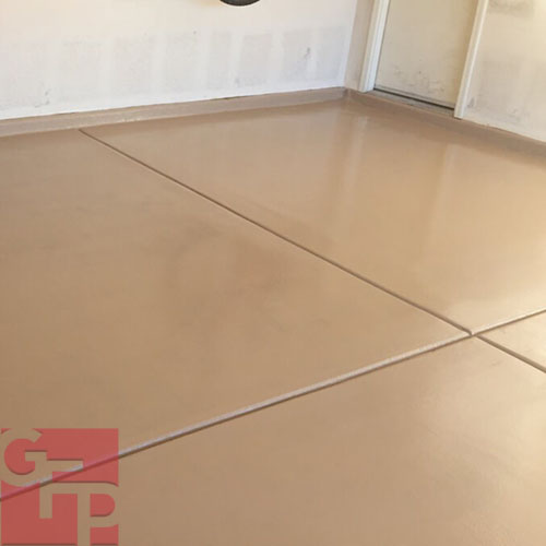 Solid Color Epoxy Garage Floor
