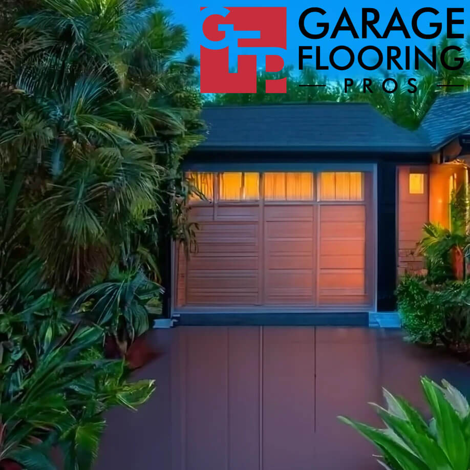Epoxy garage floor and driveway in Florida