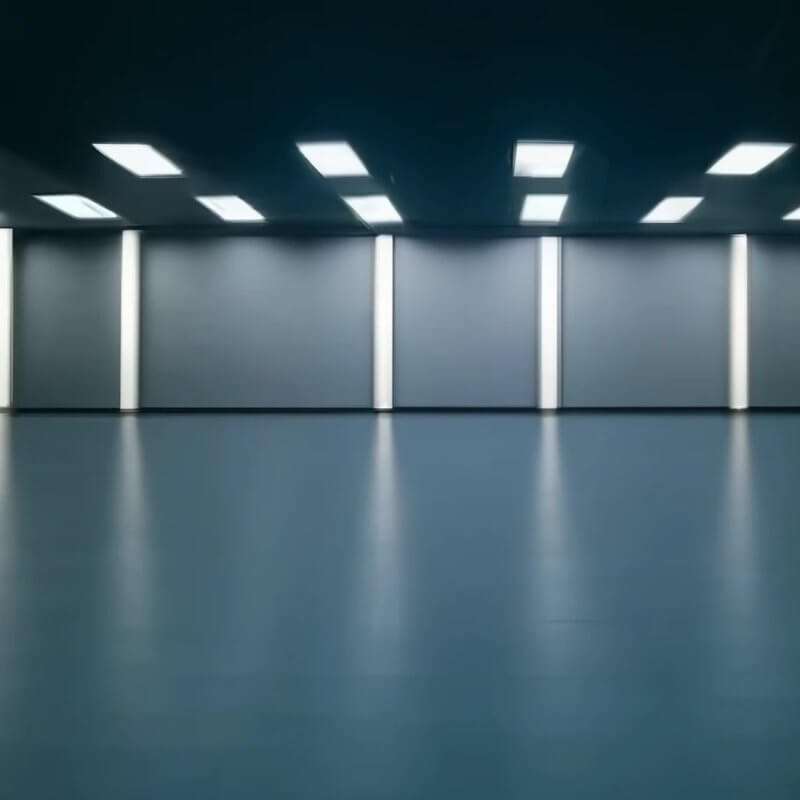 Empty room with concrete floor