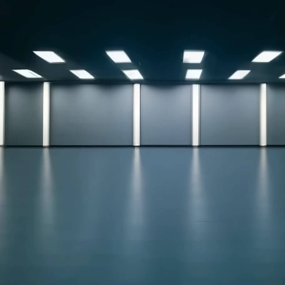 Empty room with concrete floor