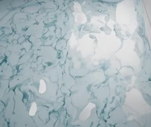 Light grey marble epoxy flooring